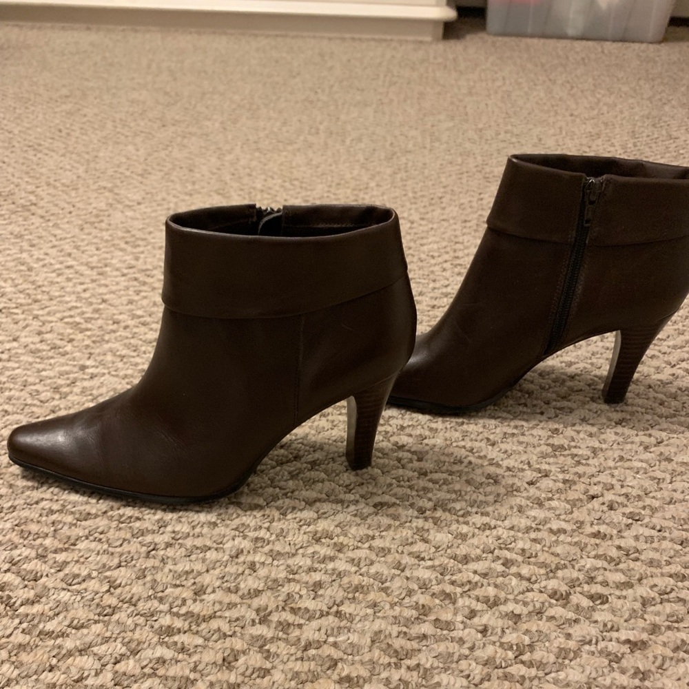 Dark Brown High Heel Boots